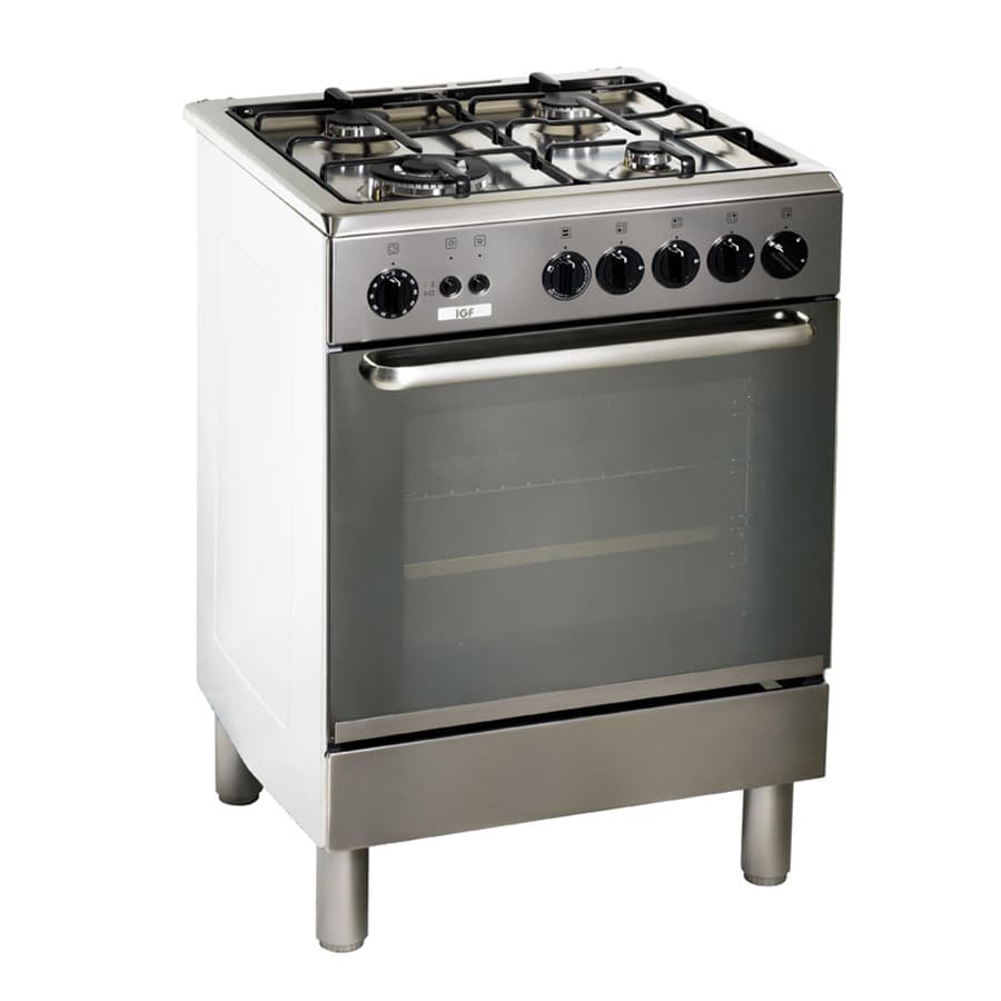 IGF Stockholm Rostfri Gasspis med gasugn och gasgrill